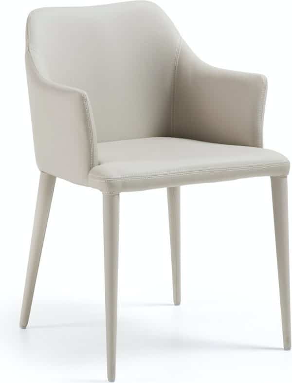 Croft, Spisebordsstol, moderne, nordisk, læder by LaForma (H: 80 cm. B: 54 cm. L: 57 cm., Beige)