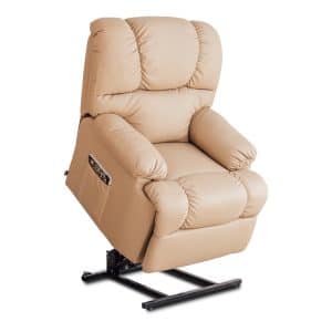 Lift Lænestol med Massageapparat Astan Hogar Lys brun Synntetisk læder