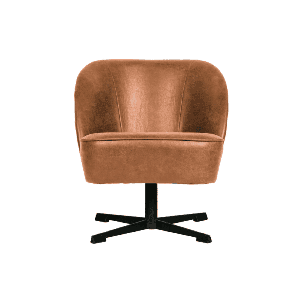 Vogue swivel lænestol læder - Cognac
