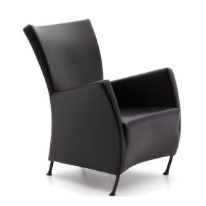 Montis Windy Lænestol - Cuba Læder - Black / Sort