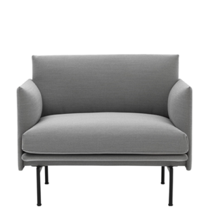 Muuto Outline Lænestol - Steelcut Trio 133 - Stof