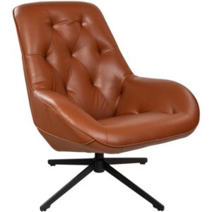 Homeville Columbus læder cognac 86x76x89cm