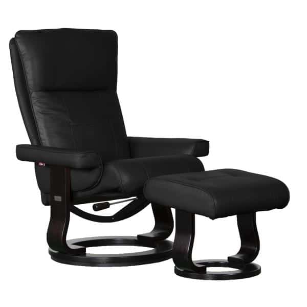 Homeville Denver læder sort 82x80x108cm