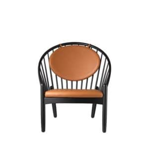 FDB Møbler - J166 Jørna lænestol - Læder cognac