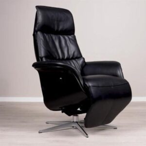 Hjort Knudsen Dundee m/El-motor Sort Læder - Medium